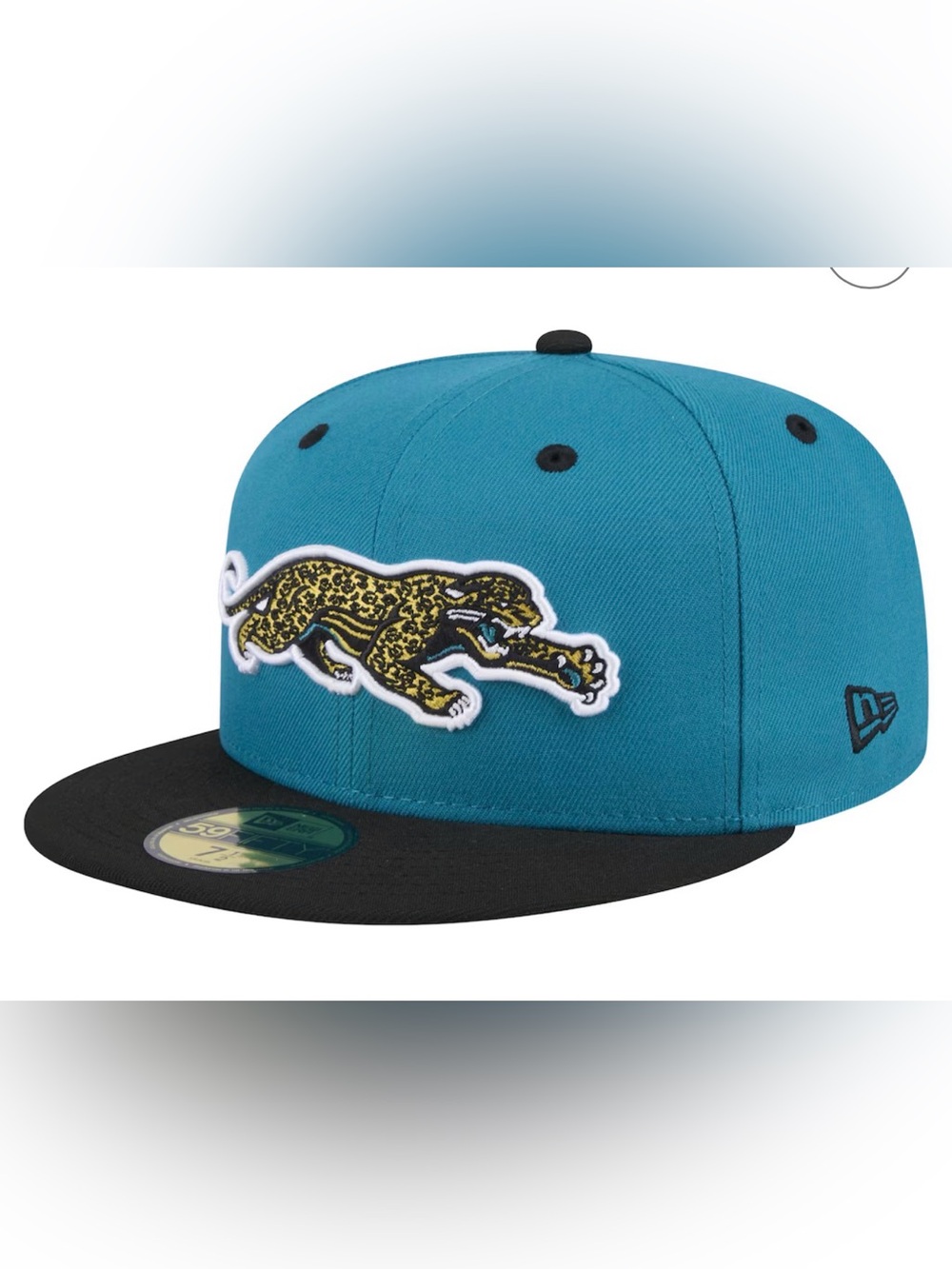 Jacksonville Jaguars Teal crawl Fiftynine 50 Fitted Size 7 3/8